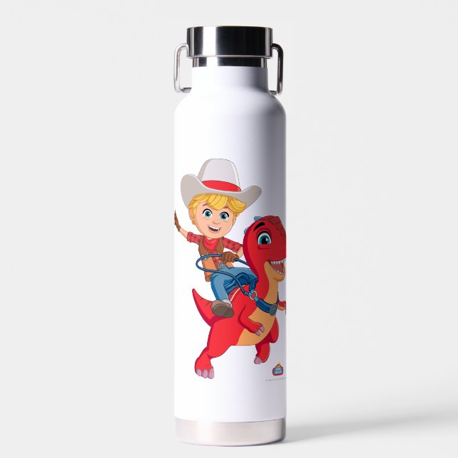 Jon and Blitz | Dino Ranch Water Bottle (Front)