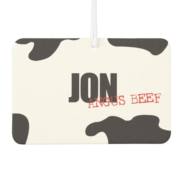 Jon "Angus Beef" Trendy Air Freshener (Front)