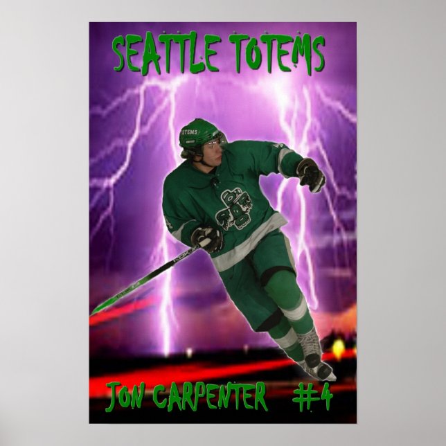 Jon Carpenter - Seattle Totems Poster (Front)