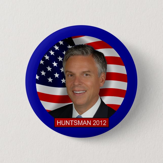 Jon Huntsman 2012 6 Cm Round Badge (Front)