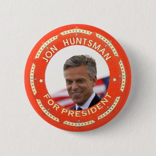 Jon Huntsman 2012 6 Cm Round Badge