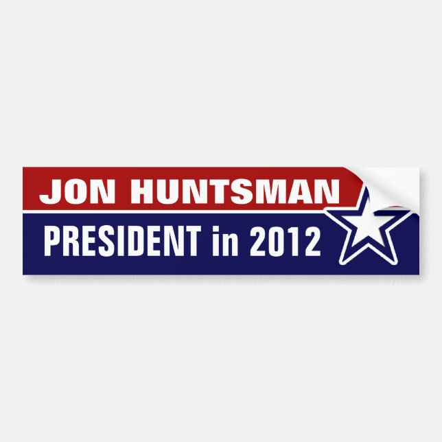 Jon Huntsman in 2012 Bumper Sticker (Front)