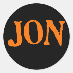 Jon Instant Costume Classic Round Sticker
