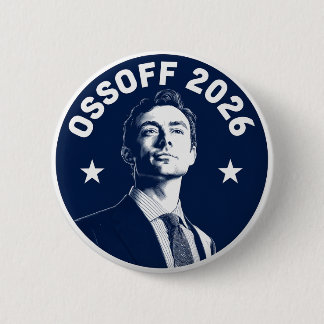Jon Ossoff 2026 6 Cm Round Badge
