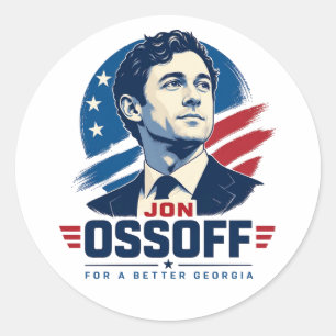 Jon Ossoff for Governor For a Better Georgia Classic Round Sticker