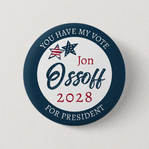 Jon Ossoff for Presdient 2028 6 Cm Round Badge