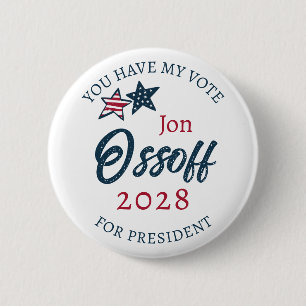 Jon Ossoff for Presdient 2028 6 Cm Round Badge
