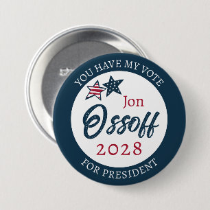 Jon Ossoff for Presdient 2028 7.5 Cm Round Badge