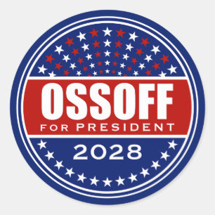 Jon Ossoff for President 2028 Classic Round Sticker