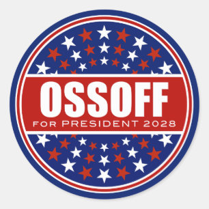 Jon Ossoff for President 2028 Classic Round Sticker