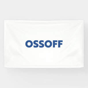 Jon Ossoff Georgia Senate runoff blue white Banner