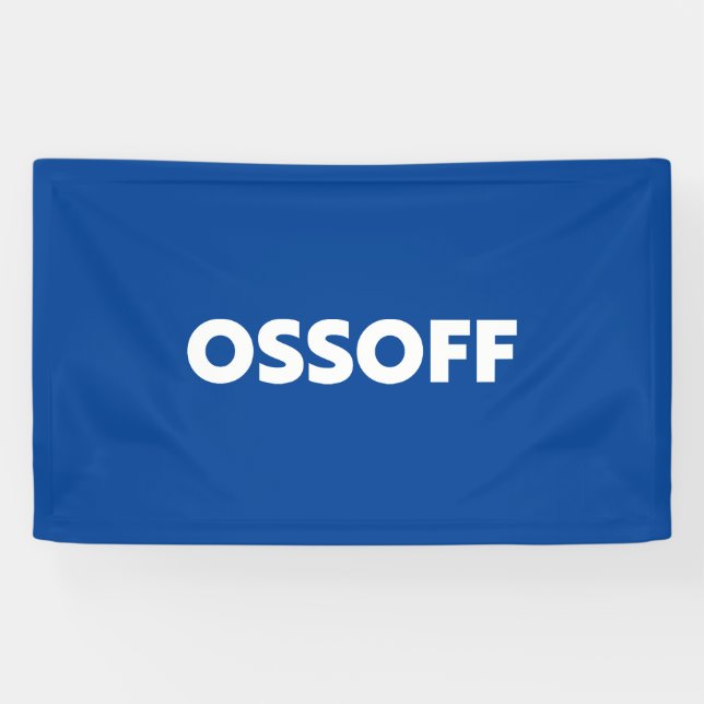 Jon Ossoff Georgia Senate runoff blue white Banner (Horizontal)