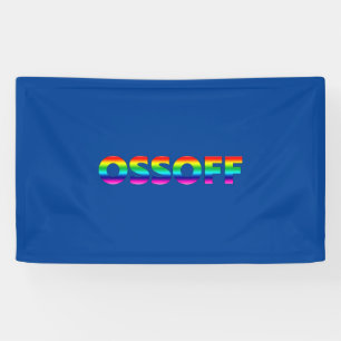 Jon Ossoff Georgia Senate runoff pride lgbt blue Banner