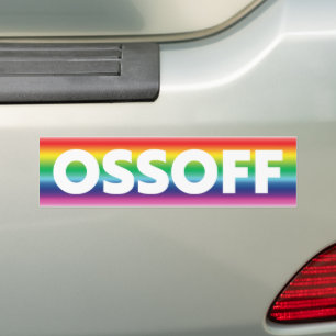 Jon Ossoff Georgia Senate runoff pride lgbt bumper Sticker