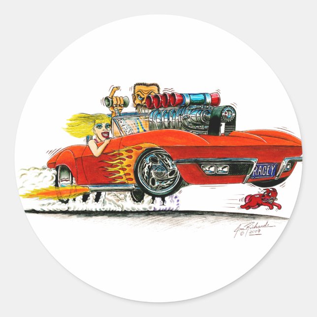 Jon_R_1 Classic Round Sticker (Front)