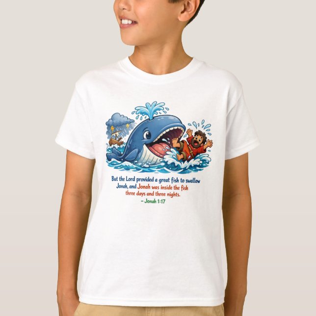 Jonah 1:17 T-Shirt (Front)