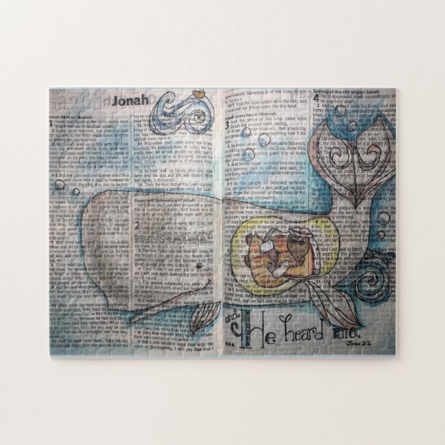 Jonah 2:2 - "He Heard Me" Jigsaw Puzzle (Horizontal)