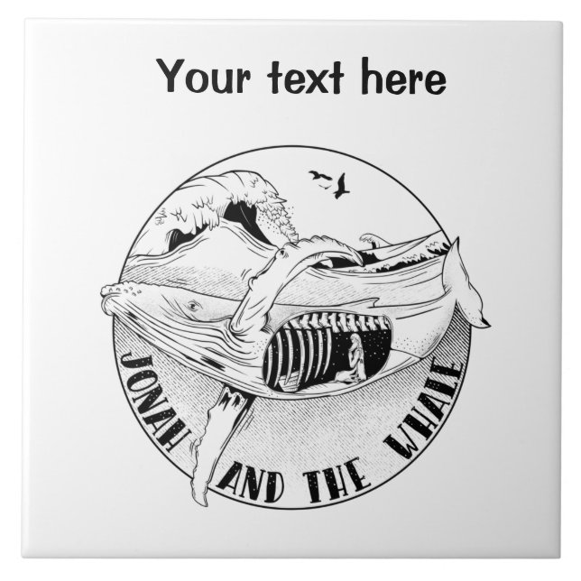 Jonah and the whale tile (Front)