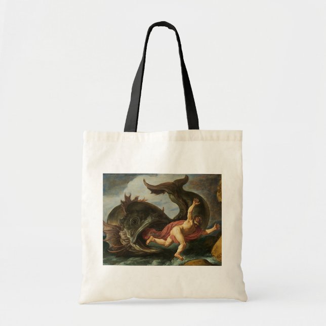 "Jonah and the Whale" tote bags (Front)