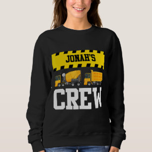 Jonah Construction Crew Custom Dumptruck Dump Truc Sweatshirt