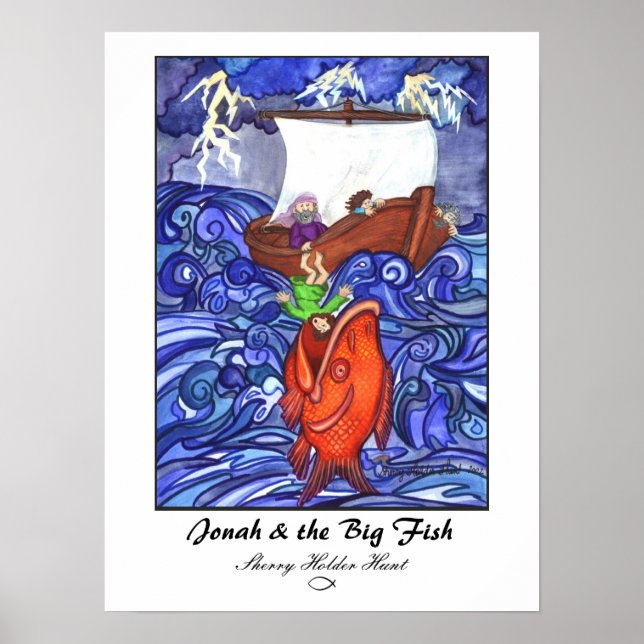 Jonah & the Big Fish Print-Customised Poster (Front)