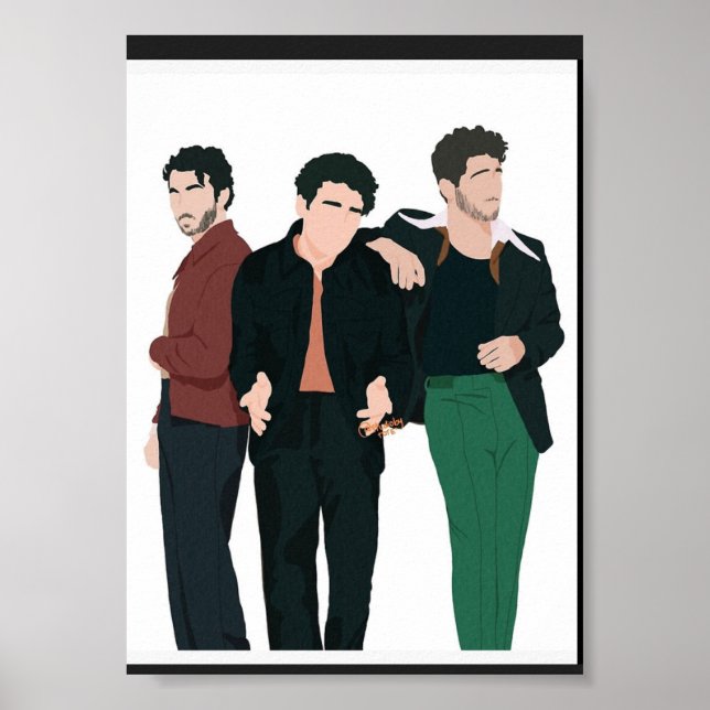 Jonas brothers portrait  poster (Front)