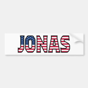Jonas Name First Name USA Sticker Sticker Auto