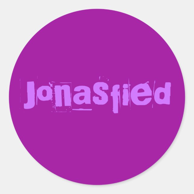 Jonasfied Classic Round Sticker (Front)
