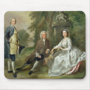 Jonathan Tyers (d.1767) and his Daughter, Elizabet Mouse Pad