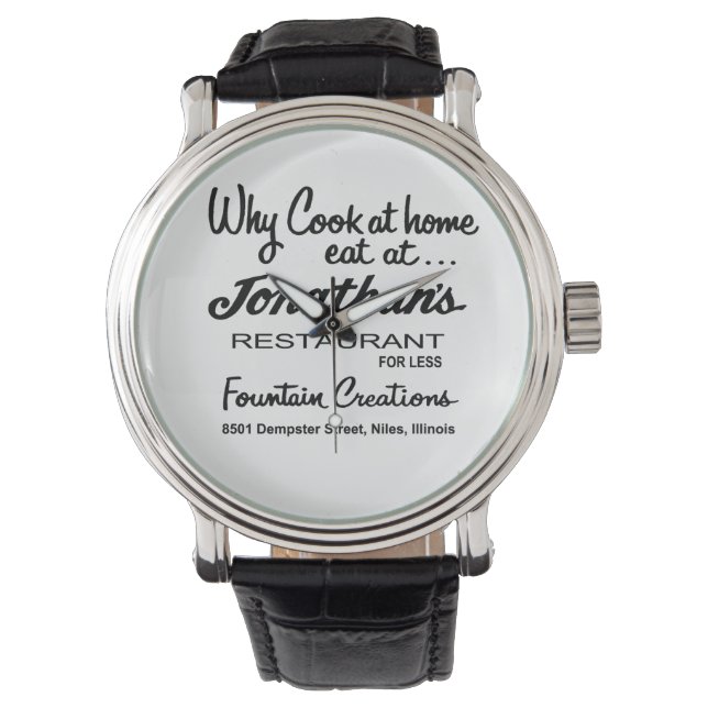 Jonathan's Restaurant, Niles, IL Watch (Front)