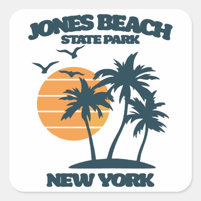 Jones Beach Long Island New York Square Sticker (Front)