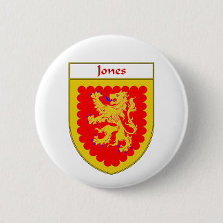 Jones Coat of Arms/Family Crest, England & Ireland 6 Cm Round Badge