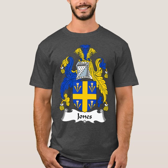 Jones Coat of Arms  Family Crest T-Shirt (Front)