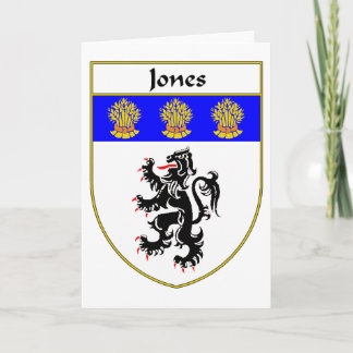 Jones Coat of Arms/Family Crest (Wales) Holiday Card