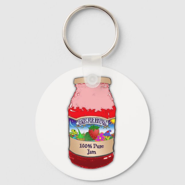 Jones For Revival Strawberry Jam Keychain (Front)