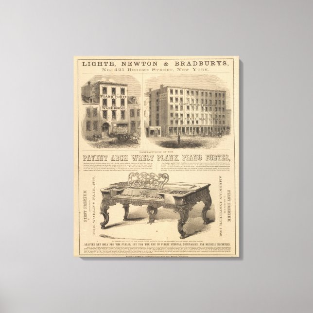 Jones, White and McCurdy's Dental Depots Canvas Print (Front)