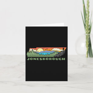 Jonesborough Tennessee Nature Outdoor Hiking Retro Card