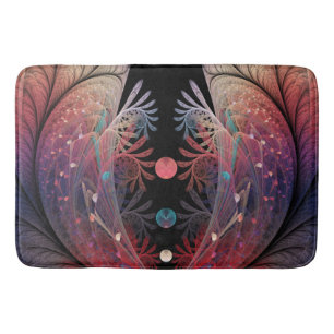 Jonglage Abstract Modern Fantasy Fractal Art Bath Mat