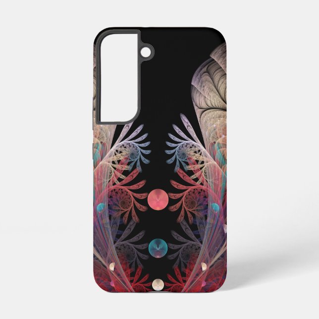 Jonglage Abstract Modern Fantasy Fractal Art Samsung Galaxy S22 Case (Back)