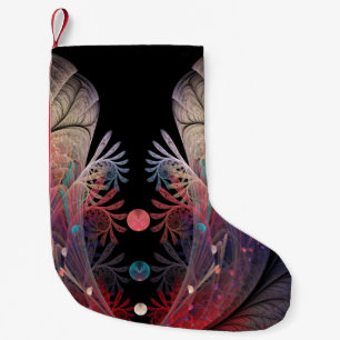 Jonglage Abstract Modern Fantasy Fractal Art Small Christmas Stocking