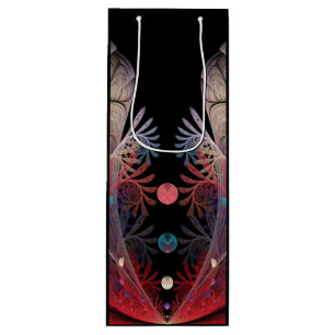 Jonglage Abstract Modern Fantasy Fractal Art Wine Gift Bag