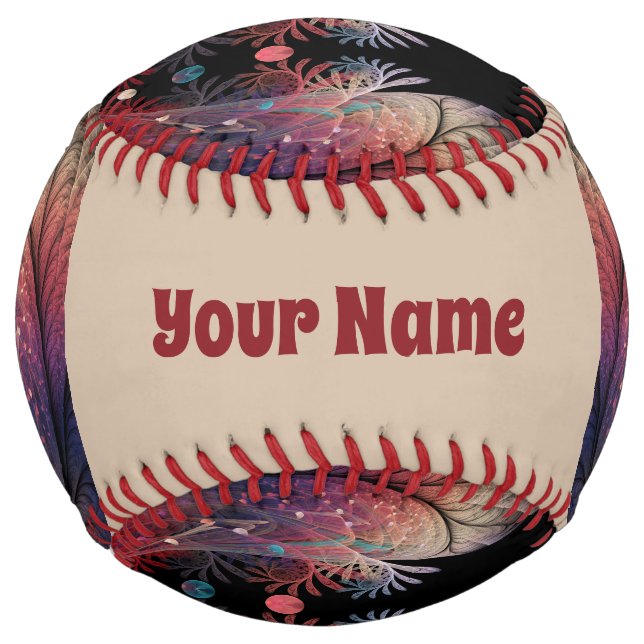 Jonglage Abstract Modern Fantasy Fractal Name Softball (Front)