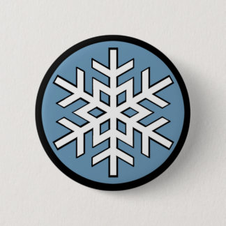 Jonny Snow Snowflake 6 Cm Round Badge