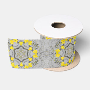 Jonquil Harmony Wheel Satin Ribbon