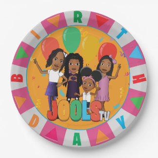 JOOLS TV®️ Pink 9 in Round Paper Plate