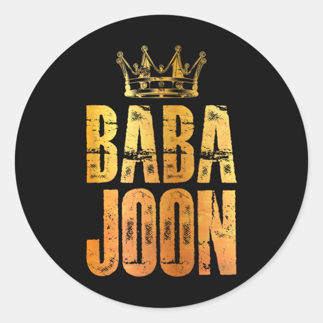 Joon Persian Dad Iran Quote Iranian Fathers Day  Classic Round Sticker (Front)