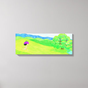 Joone running canvas print