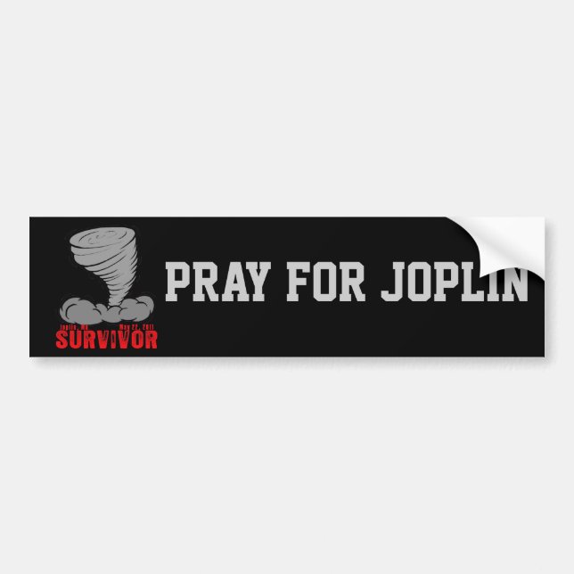 Joplin Missouri Tornado Survivor Bumper Sticker (Front)
