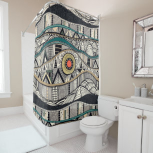 JORD SUNSET SHOWER CURTAIN