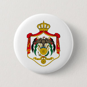 Jordan coat of arms 6 cm round badge